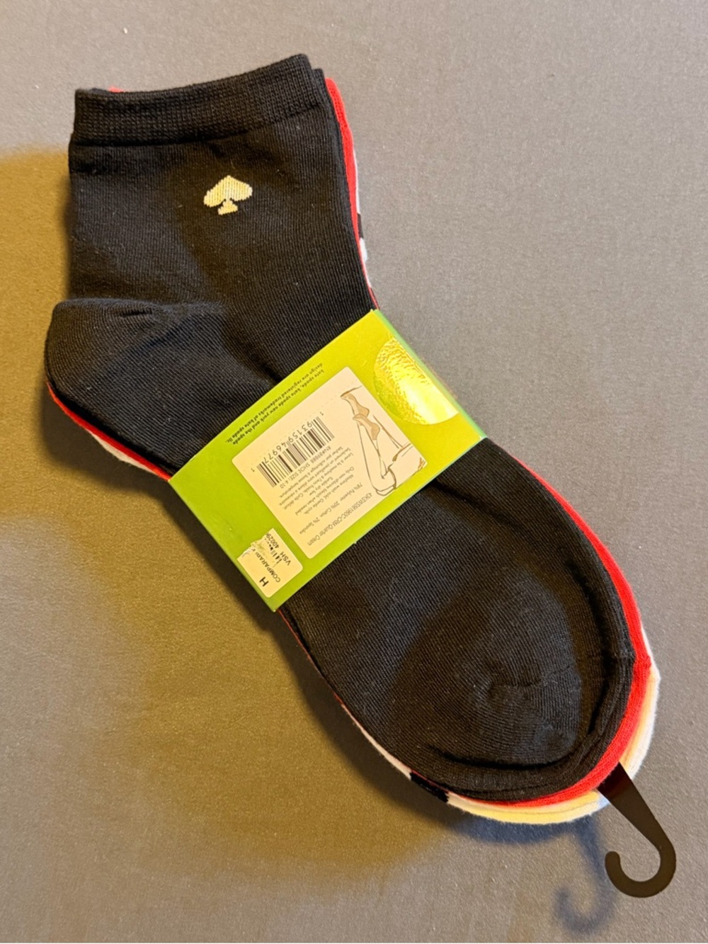 Kate Spade 3-pack Quarter Socks - Ladybugs - Picture 2 of 3
